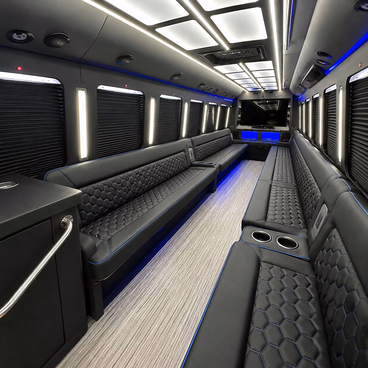 across hanford california party bus rental