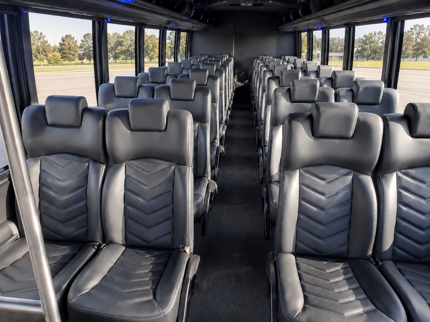 hanford 15 passenger minibus inside