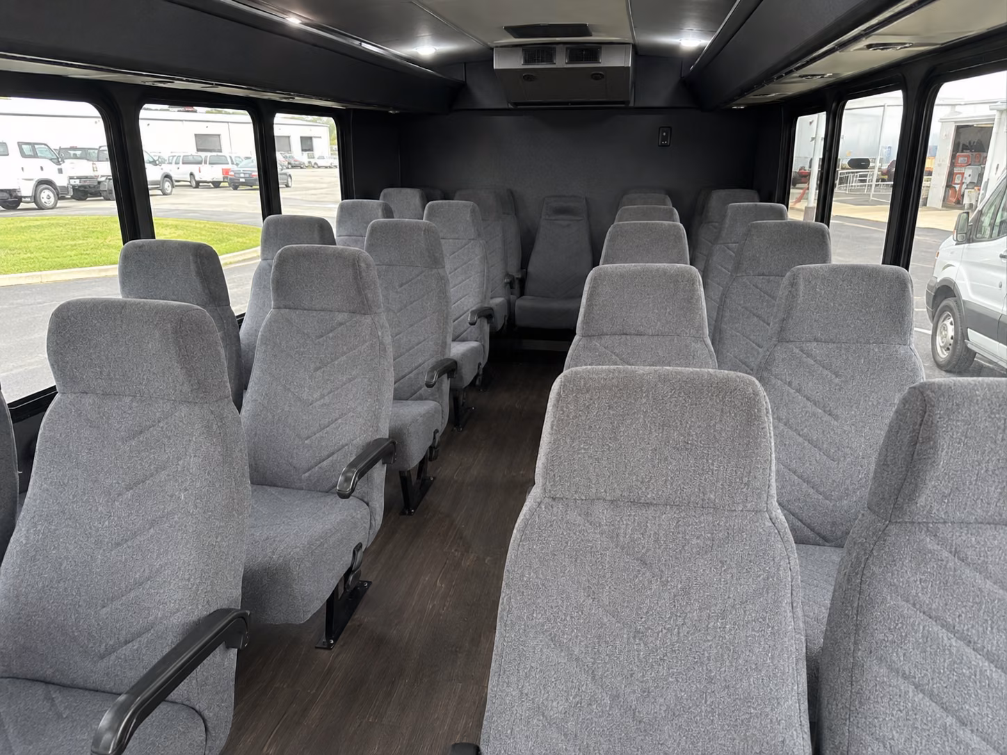 hanford 18 passenger minibus interior