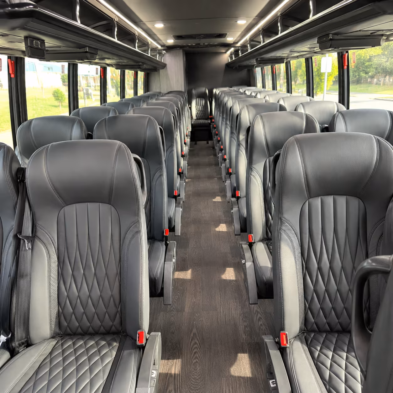 hanford 25 passenger minibus inside