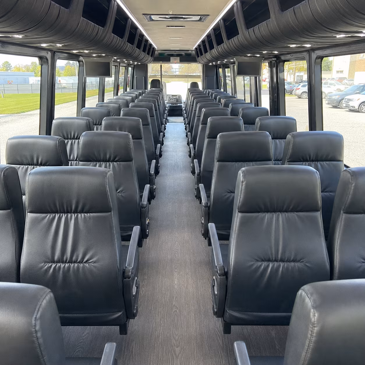 hanford 25 passenger minibus interior