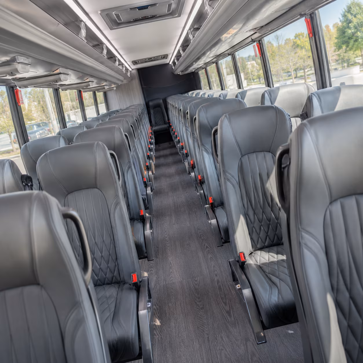 hanford 28 passenger minibus interior