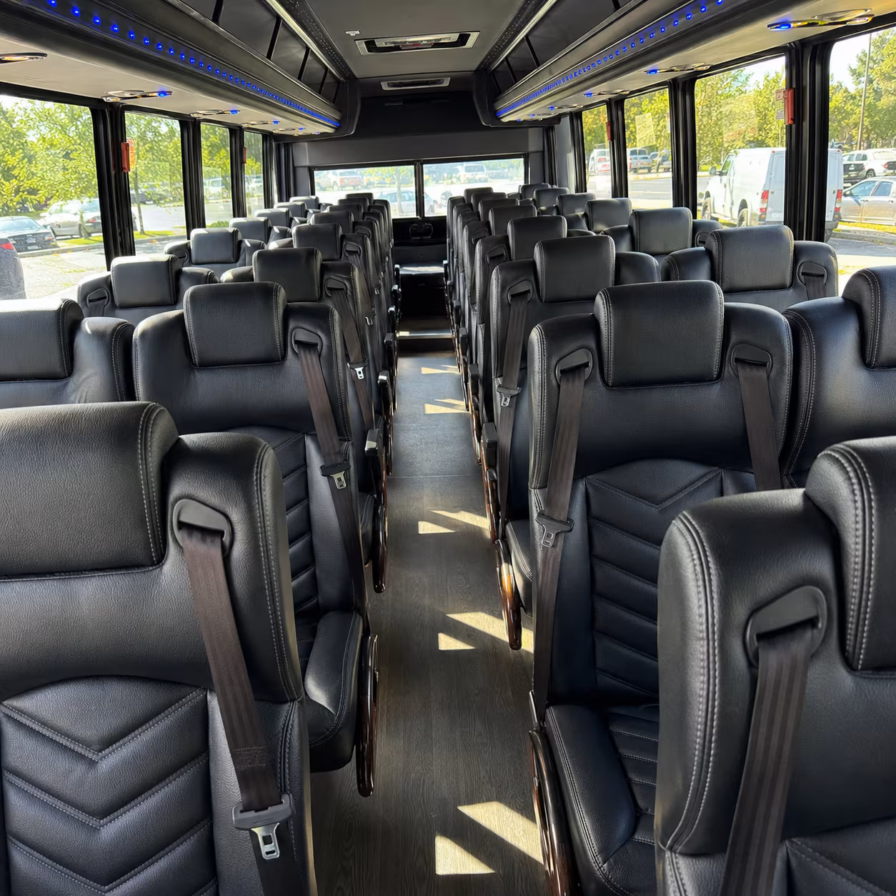 hanford 35 passenger minibus inside