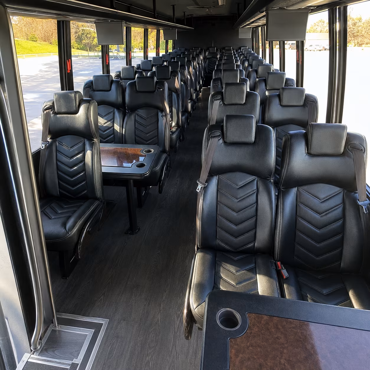 hanford 35 passenger minibus interior