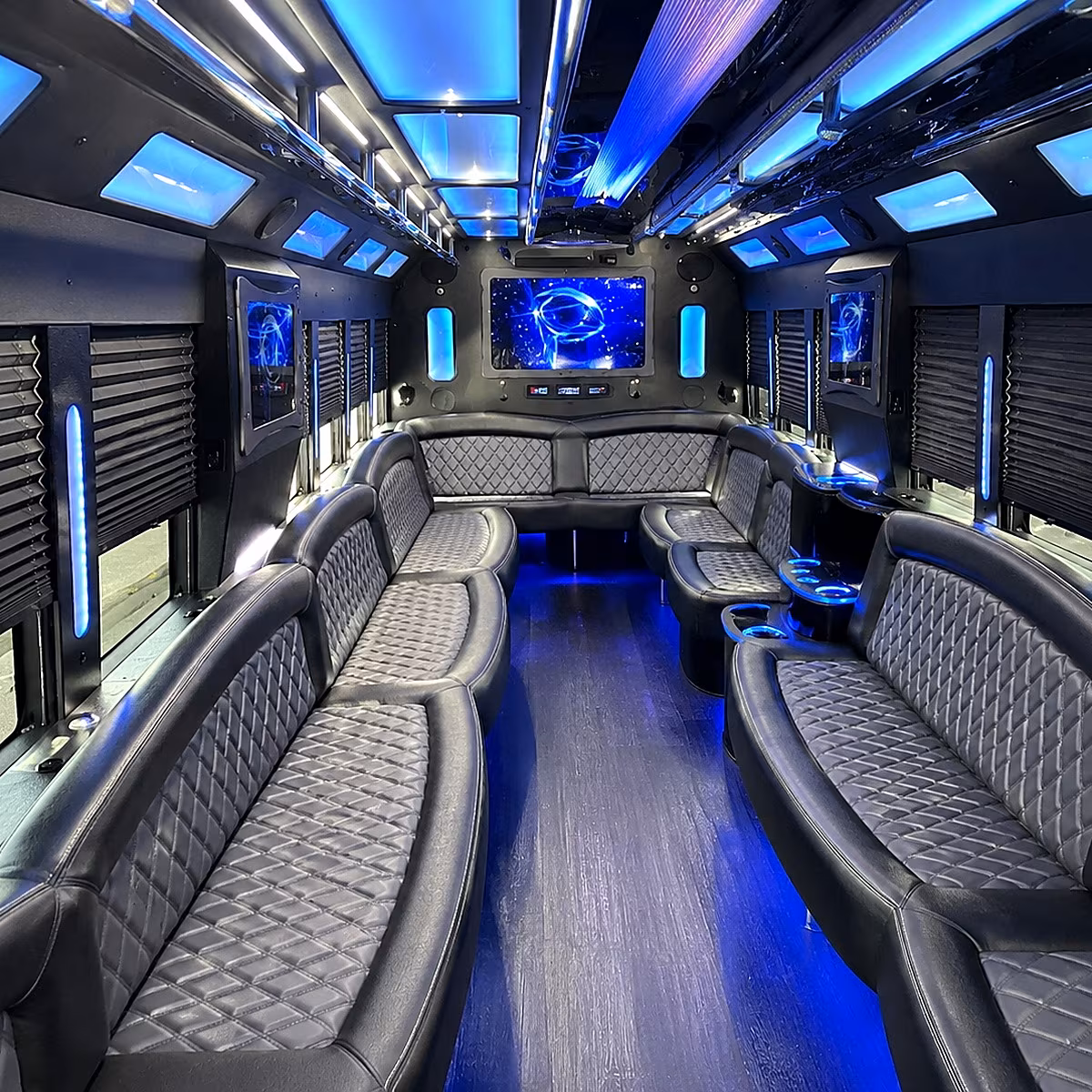 hanford party bus inside