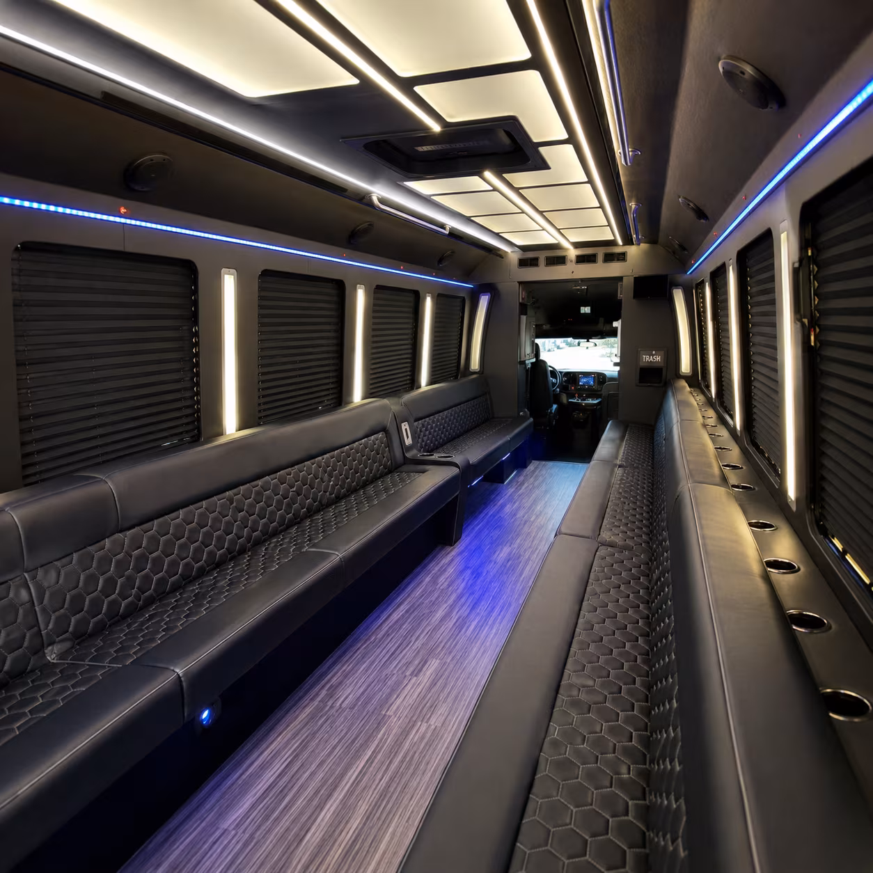 hanford party bus interior