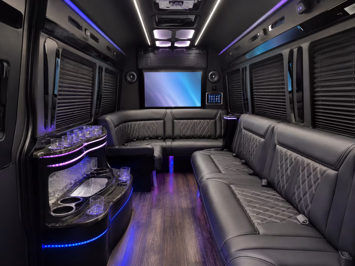 hanford sprinter limousine interior