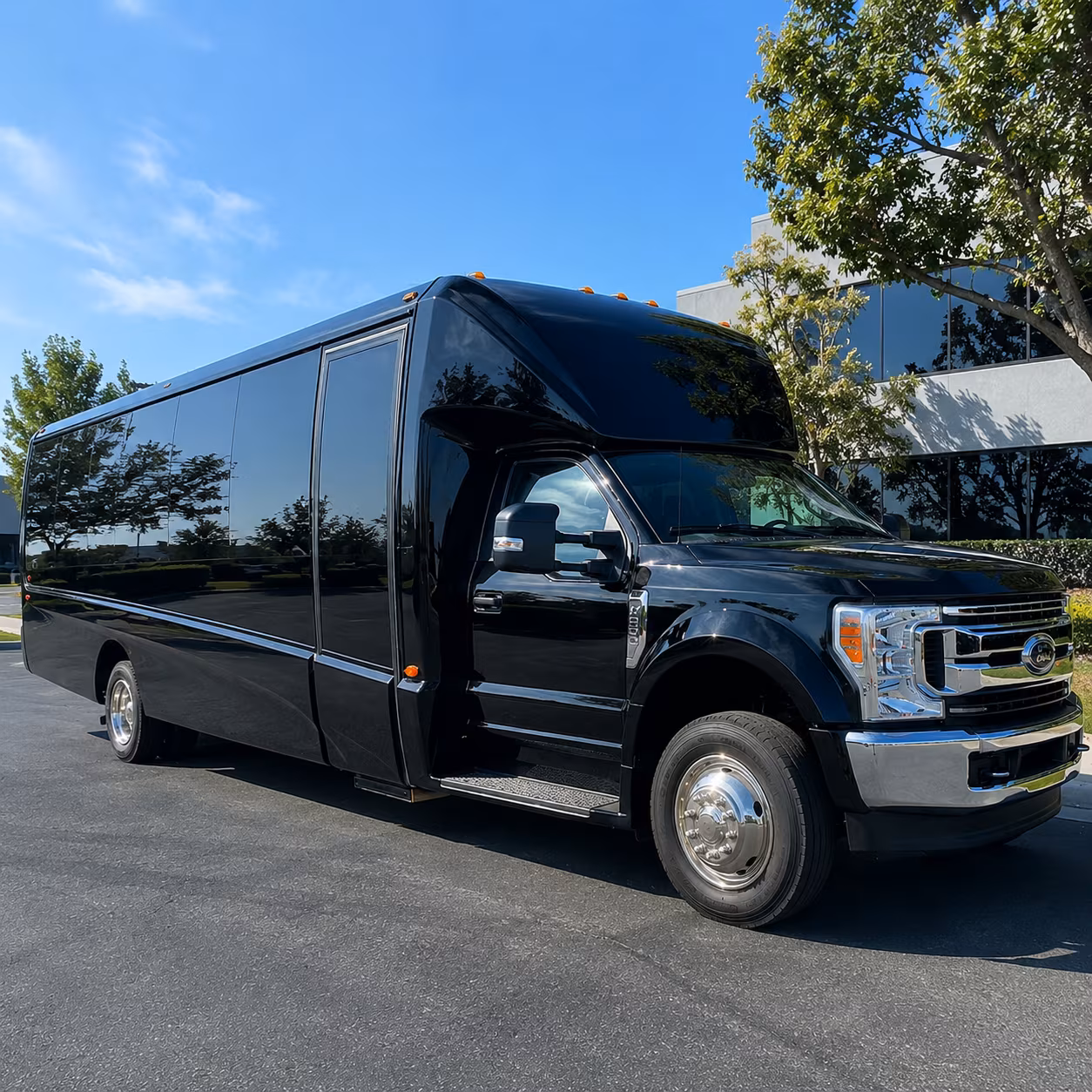 minibus rentals for hanford wedding party transportation
